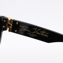 LOUIS VUITTON 1.1 Millionaire Sunglasses Plastic Black Gold Z1165E Auth 203374M-10