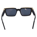 LOUIS VUITTON 1.1 Millionaire Sunglasses Plastic Black Gold Z1165E Auth 203374M-2