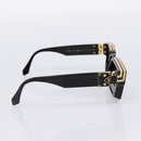 LOUIS VUITTON 1.1 Millionaire Sunglasses Plastic Black Gold Z1165E Auth 203374M-3