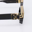 LOUIS VUITTON 1.1 Millionaire Sunglasses Plastic Black Gold Z1165E Auth 203374M-4