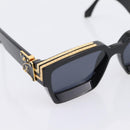 LOUIS VUITTON 1.1 Millionaire Sunglasses Plastic Black Gold Z1165E Auth 203374M-7
