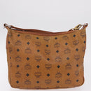 MCM Vicetos Logogram Clutch Bag PVC Leather 4 Set White Beige Auth 203376-14