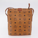 MCM Vicetos Logogram Clutch Bag PVC Leather 4 Set White Beige Auth 203376-27