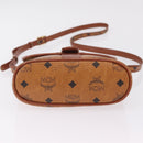 MCM Vicetos Logogram Clutch Bag PVC Leather 4 Set White Beige Auth 203376-31