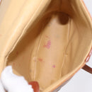 MCM Vicetos Logogram Clutch Bag PVC Leather 4 Set White Beige Auth 203376-33