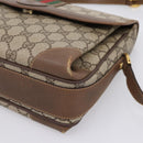 GUCCI GG Supreme Web Sherry Line Shoulder Bag PVC Beige 001 116 0844 Auth 203377-10