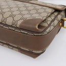 GUCCI GG Supreme Web Sherry Line Shoulder Bag PVC Beige 001 116 0844 Auth 203377-12