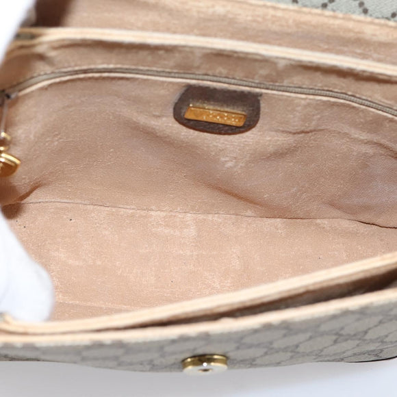 GUCCI GG Supreme Web Sherry Line Shoulder Bag PVC Beige 001 116 0844 Auth 203377