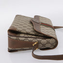 GUCCI GG Supreme Web Sherry Line Shoulder Bag PVC Beige 001 116 0844 Auth 203377-5