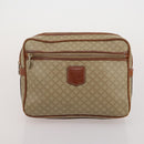 CELINE Macadam Canvas Shoulder Bag PVC Leather 3 Set Brown Beige Auth 203379-10