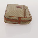 CELINE Macadam Canvas Shoulder Bag PVC Leather 3 Set Brown Beige Auth 203379-12