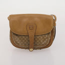 CELINE Macadam Canvas Shoulder Bag PVC Leather 3 Set Brown Beige Auth 203379-17