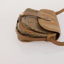 CELINE Macadam Canvas Shoulder Bag PVC Leather 3 Set Brown Beige Auth 203379-19