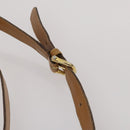 CELINE Macadam Canvas Shoulder Bag PVC Leather 3 Set Brown Beige Auth 203379-21