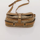 CELINE Macadam Canvas Shoulder Bag PVC Leather 3 Set Brown Beige Auth 203379-22
