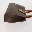 CELINE Macadam Canvas Shoulder Bag PVC Leather 3 Set Brown Beige Auth 203379-4