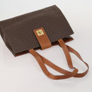 CELINE Macadam Canvas Shoulder Bag PVC Leather 3 Set Brown Beige Auth 203379-5