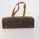 CELINE Macadam Canvas Shoulder Bag PVC Leather 3 Set Brown Beige Auth 203379-8