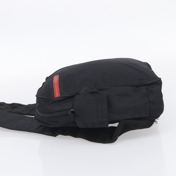 PRADA Hand Bag Nylon 6 Set Khaki Black Light blue Auth 203380
