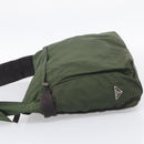 PRADA Hand Bag Nylon 6 Set Khaki Black Light blue Auth 203380-23
