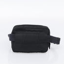 PRADA Hand Bag Nylon 6 Set Khaki Black Light blue Auth 203380-28