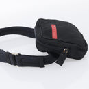 PRADA Hand Bag Nylon 6 Set Khaki Black Light blue Auth 203380-29