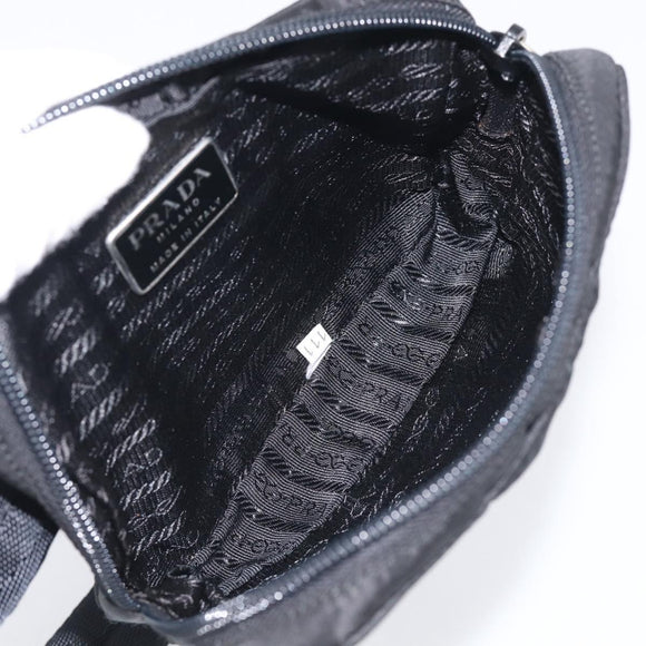 PRADA Hand Bag Nylon 6 Set Khaki Black Light blue Auth 203380