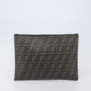 FENDI Zucchino Canvas Zucca Canvas Bag PVC Coated Canvas 3 Set Auth 203381-20