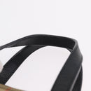 BURBERRY Nova Check Hand Bag Canvas Beige Gold Auth 203383A-8