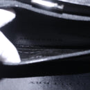 BURBERRY Clutch Bag Leather Black Silver Auth 203385-24