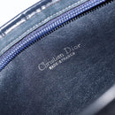 Christian Dior Trotter Canvas Shoulder Bag Navy Gold Auth 203402-11