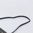 Christian Dior Trotter Canvas Shoulder Bag Navy Gold Auth 203402-14