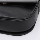 Burberrys Shoulder Bag Leather Black Gold Auth 203404-10