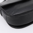 Burberrys Shoulder Bag Leather Black Gold Auth 203404-11
