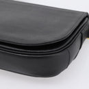 Burberrys Shoulder Bag Leather Black Gold Auth 203404-12