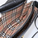 Burberrys Shoulder Bag Leather Black Gold Auth 203404-17