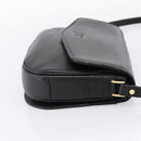 Burberrys Shoulder Bag Leather Black Gold Auth 203404-5