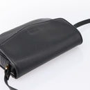 Burberrys Shoulder Bag Leather Black Gold Auth 203404-6