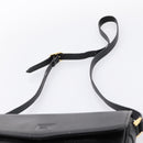 Burberrys Shoulder Bag Leather Black Gold Auth 203404-8