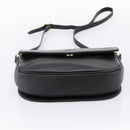 Burberrys Shoulder Bag Leather Black Gold Auth 203404-9