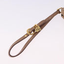 Miu Miu Clutch Bag Leather Beige Gold Auth 203407A-16