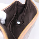 Miu Miu Clutch Bag Leather Beige Gold Auth 203407A-20