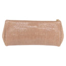 Miu Miu Clutch Bag Leather Beige Gold Auth 203407A-4