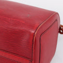 LOUIS VUITTON Epi Speedy 35 Hand Bag Castilian Red M42997 LV Auth 203411-14