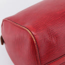 LOUIS VUITTON Epi Speedy 35 Hand Bag Castilian Red M42997 LV Auth 203411-15