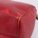LOUIS VUITTON Epi Speedy 35 Hand Bag Castilian Red M42997 LV Auth 203411-16