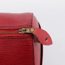 LOUIS VUITTON Epi Speedy 35 Hand Bag Castilian Red M42997 LV Auth 203411-10