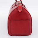 LOUIS VUITTON Epi Speedy 35 Hand Bag Castilian Red M42997 LV Auth 203411-4