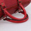 LOUIS VUITTON Epi Speedy 35 Hand Bag Castilian Red M42997 LV Auth 203411-7