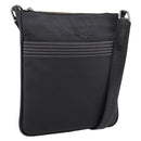 LOEWE Shoulder Bag PVC Canvas Black Silver Auth 203418-1